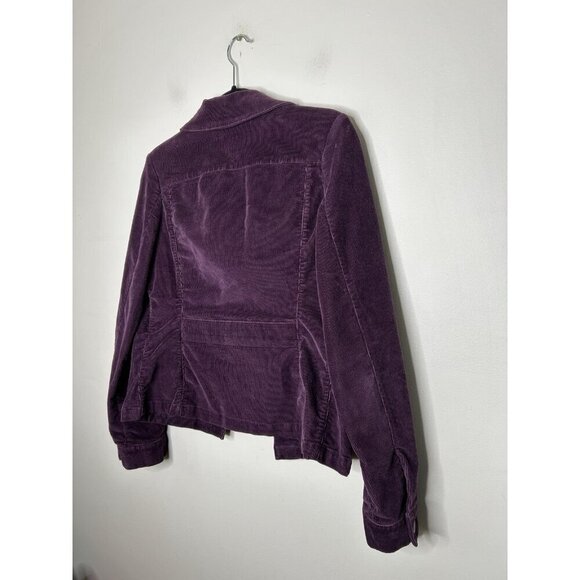 Eddie Bauer Jacket Womens Purple Corduroy Button Up Long Sleeve Size Small - Picture 10 of 10